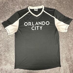 MLS Orlando City Soccer Jersey Shirt Mens XL 42X29 Black Athletic Sports